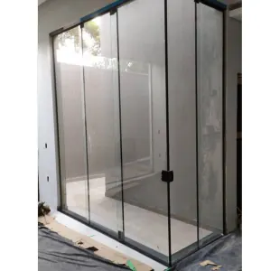 Porta de vidro temperado